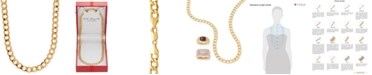 Italian Gold 22" Curb Link Chain Necklace (7mm) in 10k Gold
